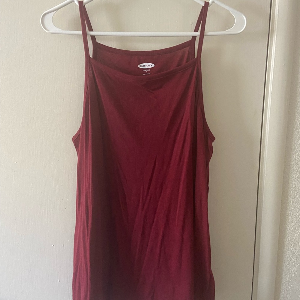 Maroon tank top